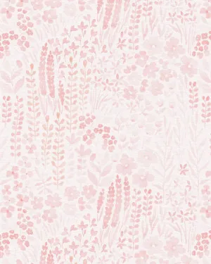 Petite Watercolour Flowers in Soft Pink Wallpaper by oliveetoriel.com, a Wallpaper for sale on Style Sourcebook