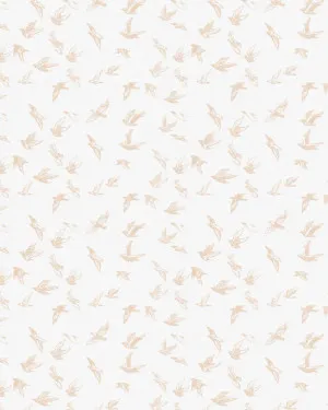 Birds of a Feather in Soft Beige Wallpaper by oliveetoriel.com, a Wallpaper for sale on Style Sourcebook