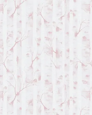 Woodland Birds in Soft Pink Wallpaper by oliveetoriel.com, a Wallpaper for sale on Style Sourcebook