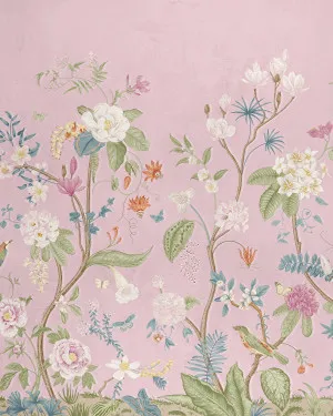 Vibrant Chinoiserie in Pink Wallpaper by oliveetoriel.com, a Wallpaper for sale on Style Sourcebook