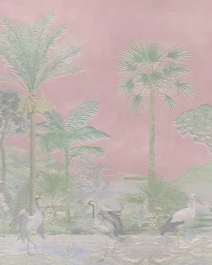 Vintage Chinoiserie Luxe in Pink Skies Wallpaper by oliveetoriel.com, a Wallpaper for sale on Style Sourcebook