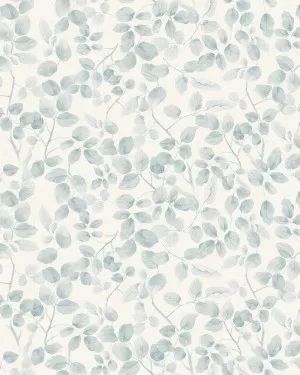 Leafy Country Foliage in Blue & White Wallpaper by oliveetoriel.com, a Wallpaper for sale on Style Sourcebook