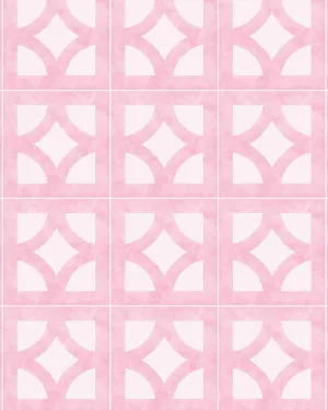 Breeze Blocks in Palm Springs Pink Wallpaper by oliveetoriel.com, a Wallpaper for sale on Style Sourcebook