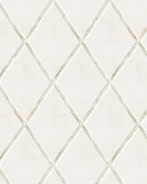 Bamboo Lattice in Beige Wallpaper by oliveetoriel.com, a Wallpaper for sale on Style Sourcebook