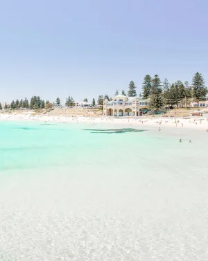 Beach Day, Cottesloe by oliveetoriel.com, a Wallpaper for sale on Style Sourcebook
