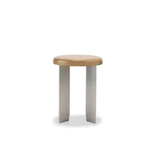 Etre Stainless Steel Occasional Table - [ Stainless Steel & Oak ] by Ellison Studios, a Side Table for sale on Style Sourcebook