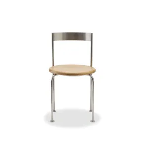Wire Dining Chair - [ Stainless Steel & Oak ] by Ellison Studios, a Dining Chairs for sale on Style Sourcebook