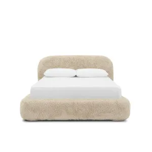 Lull Queen Bed - [ Paddington Cashew ] by Ellison Studios, a Beds & Bed Frames for sale on Style Sourcebook