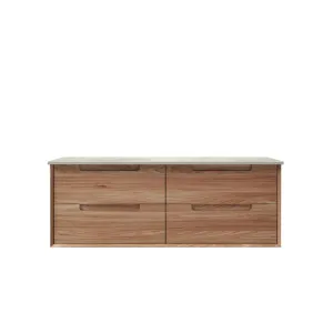 Ainsley Wall Hung 1500mm - Flat Stone Top, Alpine by Aulic, a Vanities for sale on Style Sourcebook