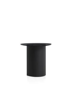 Olir side table in tempered glass and black steel 48 x 46,8 cm by Kave Home, a Side Table for sale on Style Sourcebook