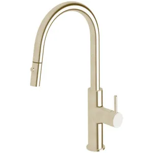 Sussex Taps Virgo Sink Mixer Pull Out Spray Tap LUXPVD Brushed Platinum Gold VGSMPOS01-63 by Sussex Taps, a Kitchen Taps & Mixers for sale on Style Sourcebook