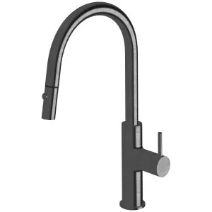 Sussex Taps Virgo Sink Mixer Pull Out Spray Tap LUXPVD Brushed Smoke Gunmetal VGSMPOS01-54 by Sussex Taps, a Kitchen Taps & Mixers for sale on Style Sourcebook