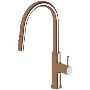 Sussex Taps Virgo Sink Mixer Pull Out Spray Tap LUXPVD Brushed Silk Rose Gold VGSMPOS01-66 by Sussex Taps, a Kitchen Taps & Mixers for sale on Style Sourcebook