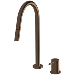 Sussex Taps Virgo Hob Set Pull Out Spray Tap LUXPVD Brushed Rare Bronze VGHMSPOS01-72 by Sussex Taps, a Kitchen Taps & Mixers for sale on Style Sourcebook