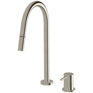 Sussex Taps Virgo Hob Set Pull Out Spray Tap LUXPVD Brushed Oyster Nickel VGHMSPOS01-51 by Sussex Taps, a Kitchen Taps & Mixers for sale on Style Sourcebook