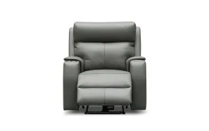 Langford Leather Recliner Light Grey 809 by Focus On Furniture, a Sofas for sale on Style Sourcebook