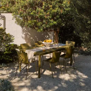 Ravello Outdoor Six Seater Dining Table - Olive Green - Mocka by Mocka., a Tables for sale on Style Sourcebook