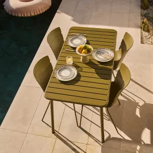 Ravello Outdoor Four Seater Dining Table - Olive Green - Mocka by Mocka., a Tables for sale on Style Sourcebook