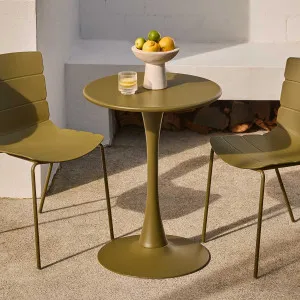 Ravello Outdoor Bistro Round Table - Olive Green - Mocka by Mocka., a Tables for sale on Style Sourcebook