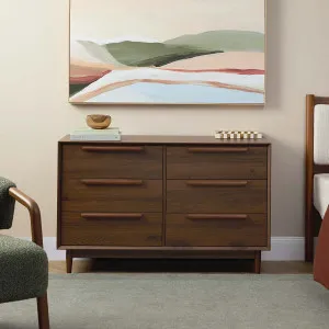 Mies Six Drawer - Walnut - Mocka by Mocka., a Dressers & Chests of Drawers for sale on Style Sourcebook