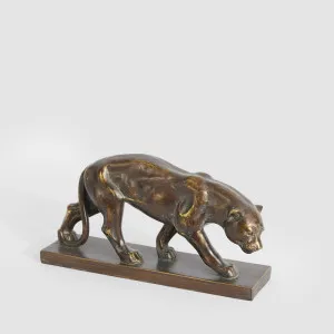 Renato Jaguar Sculpture Antique Finish by Florabelle Living, a Statues & Ornaments for sale on Style Sourcebook