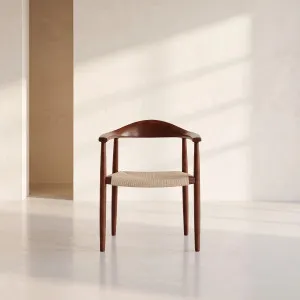 AARON - Oak Chair with Braided Rope Seat by European Lifestyle, a Dining Chairs for sale on Style Sourcebook