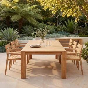 CALVIA - Teak Rectangular Outdoor Dining Table by European Lifestyle, a Tables for sale on Style Sourcebook