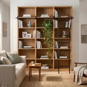 CAMUS - Oak Bookcase with Ladder by European Lifestyle, a Bookshelves for sale on Style Sourcebook