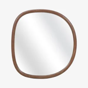 DENELYS - Oak Organic Shape Mirror - 75 x 80 cm by European Lifestyle, a Mirrors for sale on Style Sourcebook