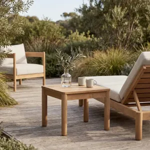 FIGARI - Teak Outdoor Side Table by European Lifestyle, a Tables for sale on Style Sourcebook