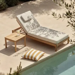 FIGARI - Teak Sun Lounger by European Lifestyle, a Outdoor Sofas for sale on Style Sourcebook