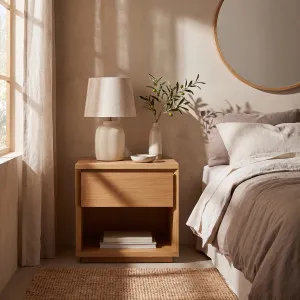 HAZO - Oak Bedside Table by European Lifestyle, a Bedside Tables for sale on Style Sourcebook