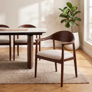 IRINA - Fabric & Oak Dining Chair by European Lifestyle, a Dining Chairs for sale on Style Sourcebook