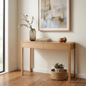 IVOINE - Oak 2 Drawer Console by European Lifestyle, a Console Table for sale on Style Sourcebook