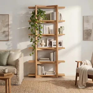 JANOA - Oak 5 Shelf Bookcase by European Lifestyle, a Bookshelves for sale on Style Sourcebook