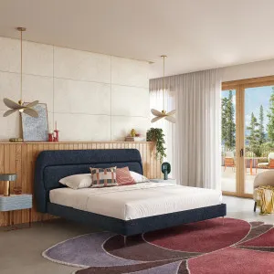 IZMIR - Fabric Bed - Queen Size by European Lifestyle, a Beds & Bed Frames for sale on Style Sourcebook