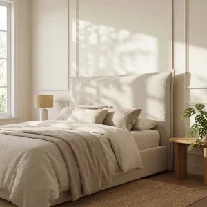 JUPITER II - Bouclé Bedhead - King Size by European Lifestyle, a Bed Heads for sale on Style Sourcebook