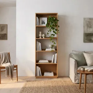KUDA - Oak Bookcase - 4 Shelves by European Lifestyle, a Bookshelves for sale on Style Sourcebook