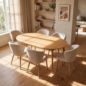 MODER II - Oak Extendable Round Dining Table by European Lifestyle, a Dining Tables for sale on Style Sourcebook