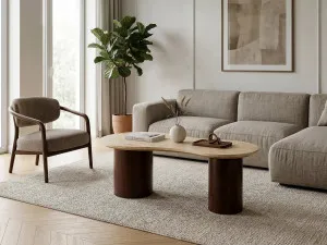PIETRA - Travertine Organic Coffee Table by European Lifestyle, a Coffee Table for sale on Style Sourcebook