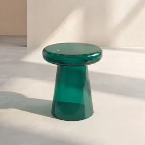 ZARIA - Glass Side Table - 40.5 cm by European Lifestyle, a Side Table for sale on Style Sourcebook