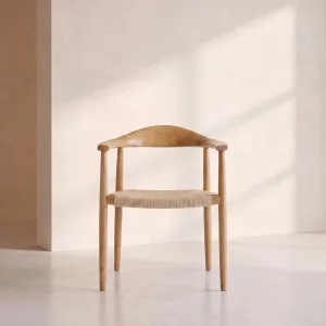 AARON - Oak Chair with Braided Rope Seat by European Lifestyle, a Dining Chairs for sale on Style Sourcebook