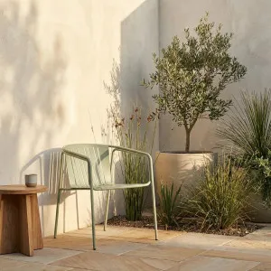 AZUR - Steel Outdoor Chair with Armrests by European Lifestyle, a Outdoor Chairs for sale on Style Sourcebook