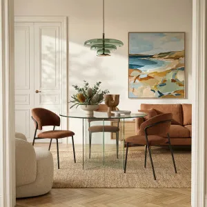 ELORY - Glass Round Dining Table by European Lifestyle, a Dining Tables for sale on Style Sourcebook