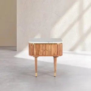 HECTOR - Marble Bedside Table by European Lifestyle, a Bedside Tables for sale on Style Sourcebook