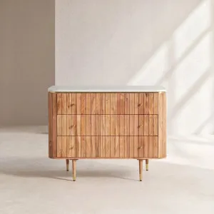 HECTOR - Marble 3 Drawer Chest by European Lifestyle, a Dressers & Chests of Drawers for sale on Style Sourcebook