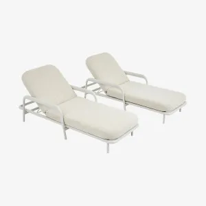 NAZARE - Aluminium Double Sun Lounger by European Lifestyle, a Outdoor Sofas for sale on Style Sourcebook