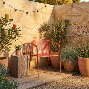 AZUR - Steel Outdoor Chair with Armrests by European Lifestyle, a Outdoor Chairs for sale on Style Sourcebook