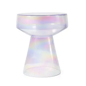 ZARIA - Glass Side Table - 39 cm by European Lifestyle, a Side Table for sale on Style Sourcebook