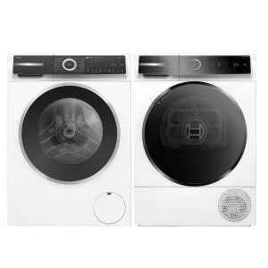 Bosch Series 8 10kg Front Load Washer & 8kg Heat Pump Dryer Laundry Package WGH254A1AUWQB235B8AU by Bosch, a Washing Machines & Dryers for sale on Style Sourcebook